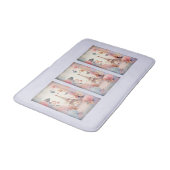 Eiffel Tower Butterflies and Flowers Badematte (Schrägansicht)