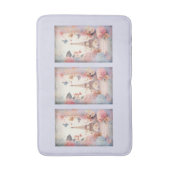Eiffel Tower Butterflies and Flowers Badematte (Vorderseite Vertikal)