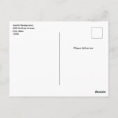 Eiffel Tower Butterfly und Rose Muster Hallo Postkarte (Rückseite)