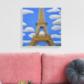 Eiffel Tower Canvas Print Leinwanddruck (Insitu (Wohnzimmer))