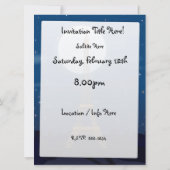 Eiffel Tower Cartoon Einladung (Rückseite)