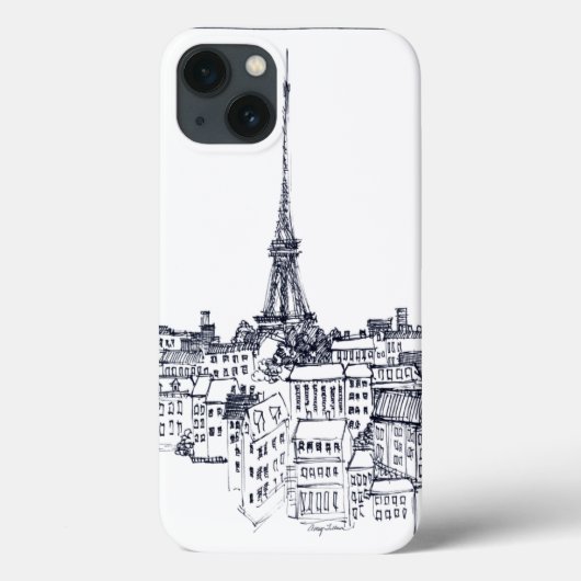 Eiffel Tower Case-Mate iPhone Hülle (Rückseite)