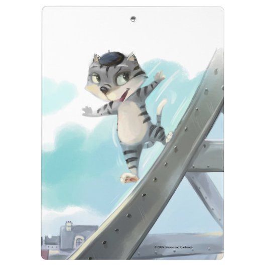 Eiffel Tower Clipboard Klemmbrett (Rückseite)