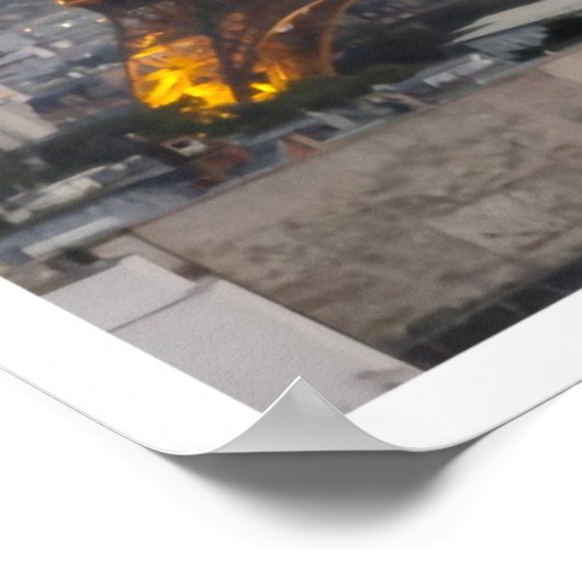 Eiffel Tower Collage Poster (Ecke)