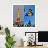 Eiffel Tower Collage Poster (Heimbüro)