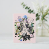 Eiffel Tower Collage Postkarte (Stehend Vorderseite)