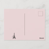 Eiffel Tower Collage Postkarte (Rückseite)