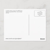 Eiffel Tower Confetti Postkarte (Rückseite)