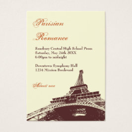 Eiffel Tower ecru Probieren Sonderfahrkarte