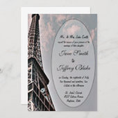 Eiffel Tower Einladung (Vorne/Hinten)