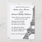 Eiffel Tower Einladung (Vorderseite)