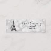 Eiffel Tower Elegance Mini Visitenkarte (Vorderseite)