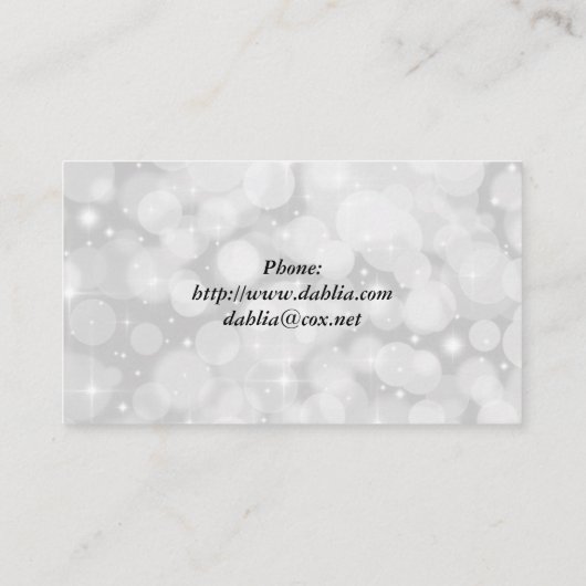 Eiffel Tower Elegance Visitenkarte (Rückseite)