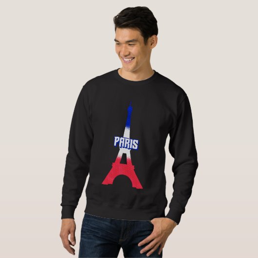 Eiffel Tower – Elegant Paris Landmark Design Sweatshirt (Vorne ganz)