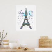 Eiffel Tower Fantasy Poster (Küche)