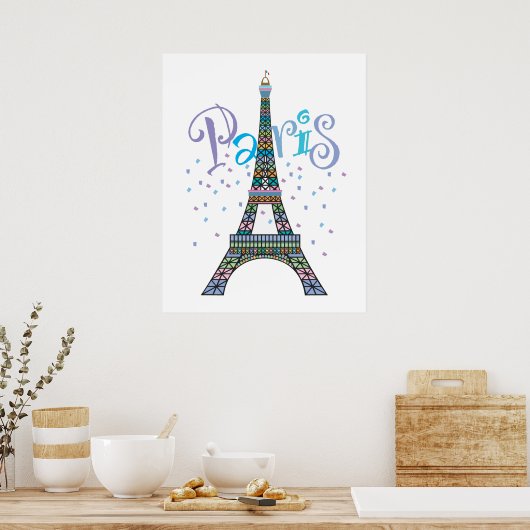Eiffel Tower Fantasy Poster (Küche)