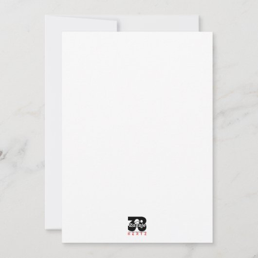 Eiffel Tower Feiertagskarte (Rückseite)