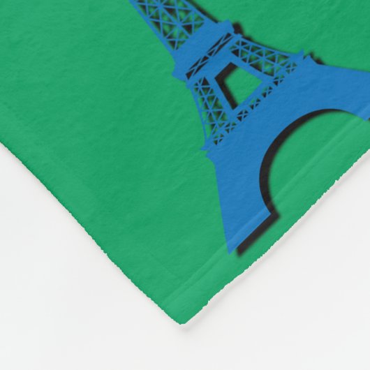 Eiffel Tower Fleecedecke (Ecke)