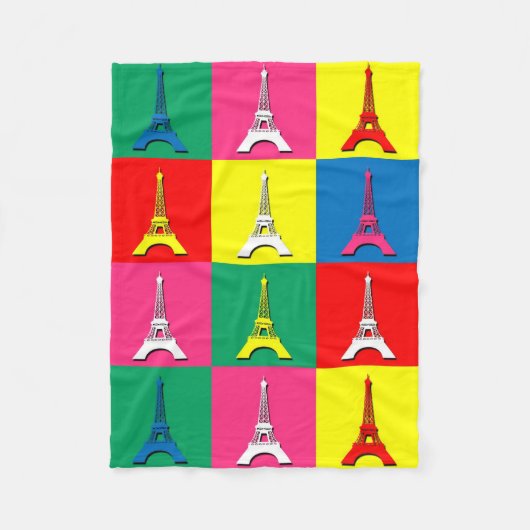 Eiffel Tower Fleecedecke (Vorderseite)