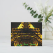 Eiffel Tower, France Postcard Postkarte (Stehend Vorderseite)