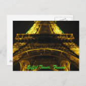 Eiffel Tower, France Postcard Postkarte (Vorne/Hinten)
