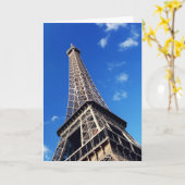 Eiffel Tower France Travel Fotografy Karte (Gelbe Blume)