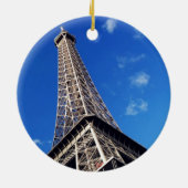 Eiffel Tower France Travel Fotografy Keramik Ornament (Hinten)
