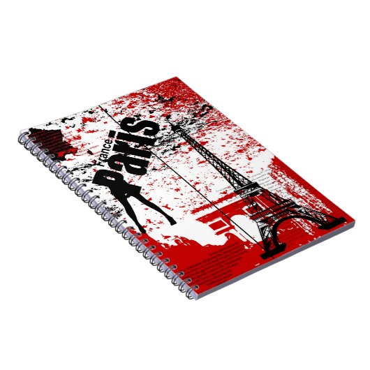 Eiffel Tower French Notebook Notizblock (Rechte Seite)