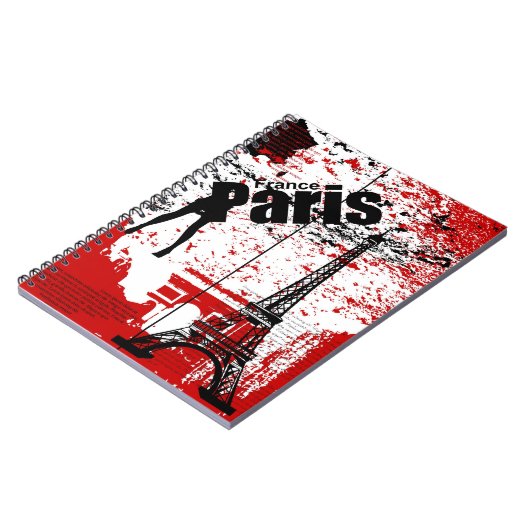 Eiffel Tower French Notebook Notizblock (Linke Seite)