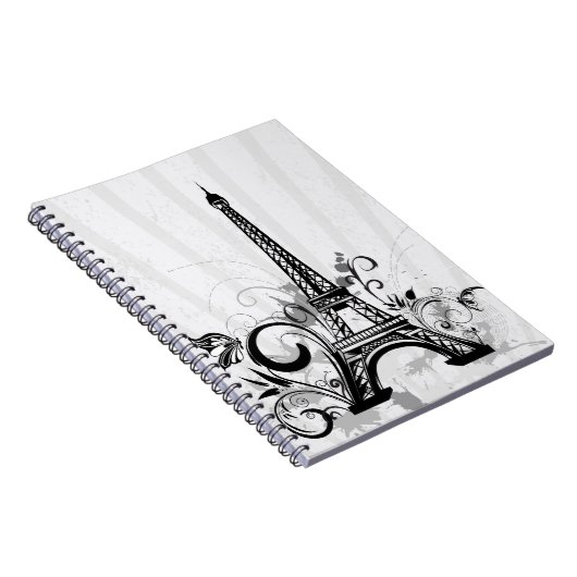 Eiffel Tower French Notebook Notizblock (Rechte Seite)