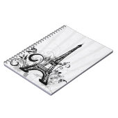 Eiffel Tower French Notebook Notizblock (Linke Seite)