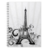 Eiffel Tower French Notebook Notizblock (Vorderseite)