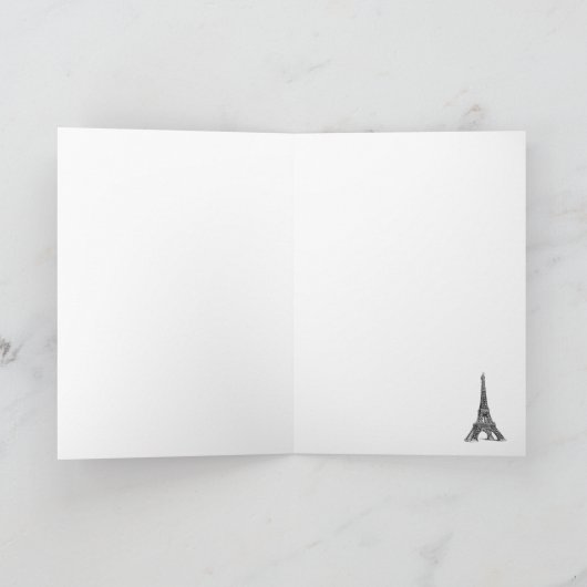 Eiffel Tower French Stationery (Innenseite)