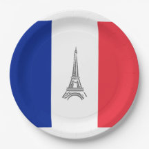 Eiffel Tower French Themed Party Paper Teller