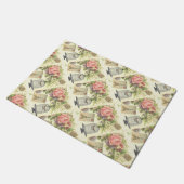 Eiffel Tower French Vintag Paris Fußmatte (Schrägansicht)