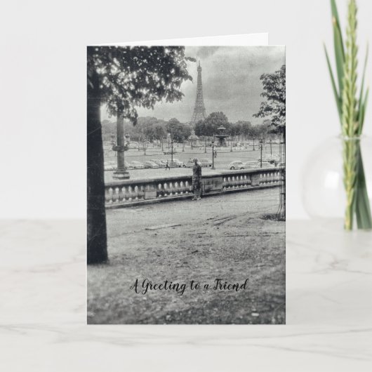 Eiffel Tower Friendship Karte (Vorderseite)