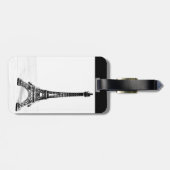 Eiffel Tower Gepäckanhänger (Rückseite horizontal)