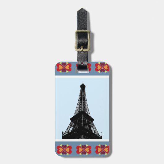 Eiffel Tower Gepäckanhänger (Vorderseite vertikal)