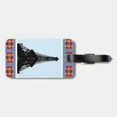 Eiffel Tower Gepäckanhänger (Rückseite horizontal)