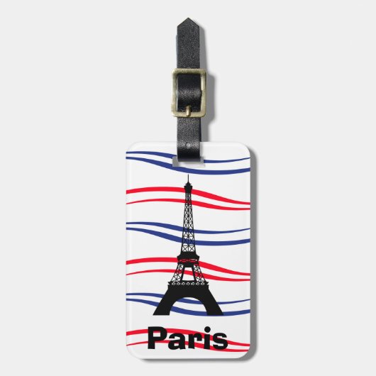 Eiffel Tower Gepäckanhänger (Vorderseite vertikal)