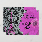 Eiffel Tower Gerber Tischnummer Cards (Vorne/Hinten)