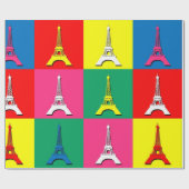 Eiffel Tower Geschenkpapier (Flach)
