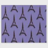 Eiffel Tower Geschenkpapier (Flach)