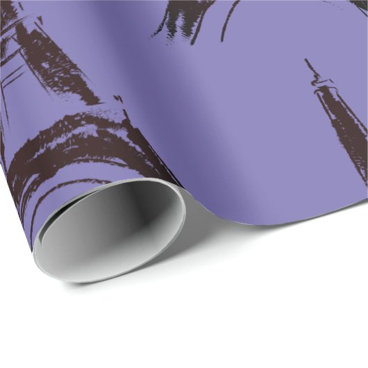 Eiffel Tower Geschenkpapier (Rolleneckpunkt)