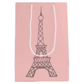 Eiffel Tower Gift Bag Mittlere Geschenktüte (Rückseite)