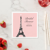 Eiffel Tower Glitzern Napkin Serviette (Beispiel)