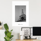 Eiffel Tower Greyscale Poster (Heimbüro)