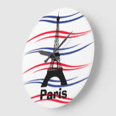 Eiffel Tower Große Wanduhr (Winkel)