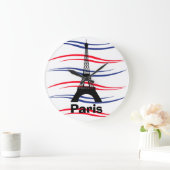 Eiffel Tower Große Wanduhr (Zuhause)