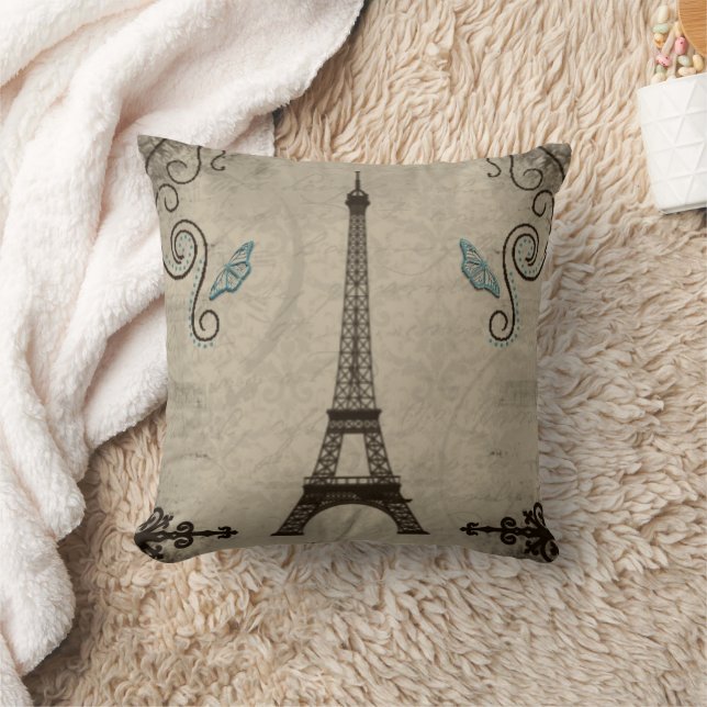 Eiffel Tower Grunge American MoJo Pillow Kissen (Decke)
